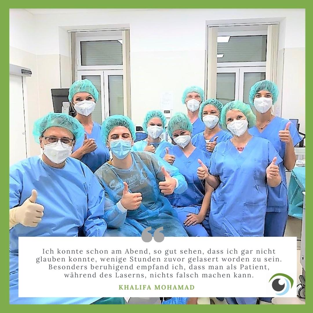Bild vom Team bei Augenlasern Wien, Dr. Atamniy