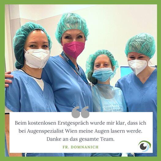 Zufriedene Kundinnen nach einer Augenlaser Behandlung bei Augenlasern Wien, Dr. Atamniy