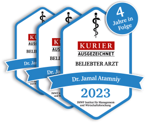 Kurier Gütesiegel Beliebter Arzt 2023, 2022, 2021 & 2020 Atamniy